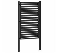 ""Rebais 2026"" Portail de jardin robust 1PC - ZENCORE - PORTILLON D'entrée - verrouillable noir 100x150 cm aluminium JJ2794428