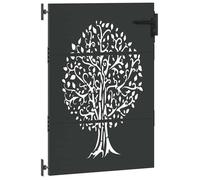 ""Rebais 2026"" Porte de jardin robust 1PC - ZENCORE - PORTILLON D'entrée - Noir 85 x 150 cm - Acier peint par poudre JJ9559925