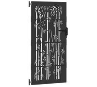 ""Rebais 2026"" Porte de jardin robust 1PC - ZENCORE - PORTILLON D'entrée - Noir 85 x 200 cm - Acier peint par poudre JJ7456242