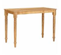 ""Rebais""Table basse pour manger - CLARENCE Table de cuisine - Marron 100x55x77cm - bois de manguier massif CL153118