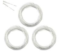 Rebanky 30M Fil Électrique Transparent 2 Fils Câble Électrique Flexible Transparent Découpable Extension Cable pour Accessoires Electriques Petit,3 pcs,10m par bande