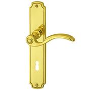 Rebeca alpertec-lS-alberts bloque-porte pour chambre poignée de porte en laiton poli poignée de porte acier inoxydable, 32410013