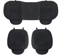 Rebeca Shop - Housse de siège auto universelle 3 pièces, 2 avant et 1 arrière, tissu PVC, couleur Noir, cod. LS027