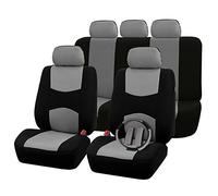 Rebeca Shop Housses de siège auto avec couvre-volant et ceinture A18 (gris)