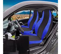 Rebeca Shop Housses de siège Auto compatibles pour Smart première série W450 (Housses de siège+Tapis Smart 1série W450, Noir/Royal)