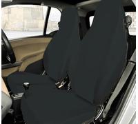 Rebeca Shop® Housses de siège avant compatibles pour Smart Fortwo, première, deuxième et troisième séries, W450 W451 W453, lot de 2 housses (gris, sans logo)