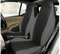 Rebeca Shop Housses de siège avant pour Smart fortwo, Lot de 2 (Noir/Gris) (Noir/Gris foncé)