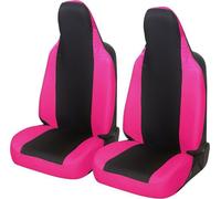 Rebeca Shop - Housses de siège de voiture universelles paire avant, en Polycoton, pour Aygo, Noir/Fuchsia