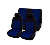 Rebeca Shop® Housses de siège universelles pour voiture, kit avant et arrière, différentes couleurs, douces, confortables, respirantes, protection pour sièges de voiture, bleu foncé, noir