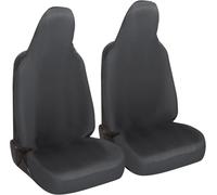Rebeca Shop Housses de sièges auto compatibles pour 107, sièges avec appui-tête intégré, paire avant, housses de protection de siège, Paire avant (Gris)