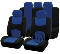 Rebeca Shop Housses universelles pour sièges de voiture, housses zippées adaptables à toutes les voitures avec sièges standard et sièges arrière divisibles (bleu)