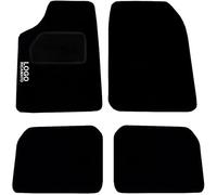 Rebeca Shop® Tapis de voiture compatibles pour Berlingo en moquette noire | Tapis adaptables | Logo brodé seuil de porte renforcé