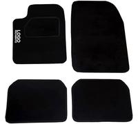 Rebeca Shop® Tapis de voiture compatibles pour C1 en moquette noire | Tapis adaptables | Logo brodé talonnette renforcé