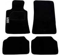 Rebeca Shop® Tapis de Voiture Compatibles pour Multipla en Moquette Noir | Tapis Adaptables | Logo Brodé Seuil Renforcé