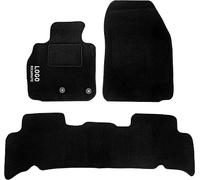 Rebeca Shop® Tapis de voiture compatibles pour Scènic X-Mod | Tapis en moquette noire | Logo brodé talonnette et clip de fixation (compatibles X-Mod)