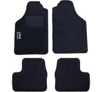Rebeca Shop® Tapis de voiture compatibles pour Ypsilon depuis 2003 | Tapis en moquette noire | Logo brodé talonnette et clip de fixation (compatibles Ypsilon depuis 2003)