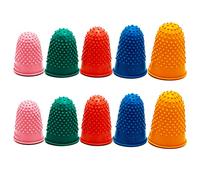 REBECASKYENS Lot de 10 dés à coudre en caoutchouc pour protéger le bout des doigts (5 tailles)