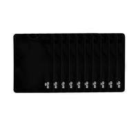 REBECASKYENS Lot de 10 pochettes de protection RFID pour cartes de crédit, cartes de crédit, cartes de débit, passeport (noir), Noir , 9L x 6W cm, Moderne