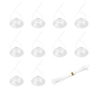 REBECASKYENS Lot de 10 ventouses avec 20 fermetures éclair réglables pour aquarium, fixation de mousse, crevettes, nid d'évasion