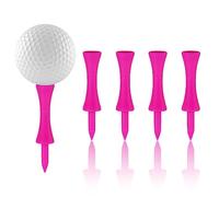REBECASKYENS Lot de 100 tees de golf roses en plastique 57 mm (2-1/4")