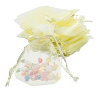 REBECASKYENS Lot de 50 sachets en organza avec cordon de serrage pour festival, bonbons, fête et mariage (7 x 9 cm)