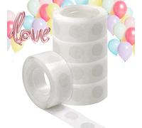 REBECASKYENS Lot de 500 pastilles adhésives pour ballons - 5 rouleaux de colle pour ballons - Pour décoration de mariage, fête d'anniversaire