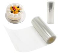 REBECASKYENS Rouleau de film pour bordure de gâteau, 12 cm x 10 m, rouleau d'acétate transparent pour décoration de gâteau, anneaux de dessert au chocolat mousse (12 cm)