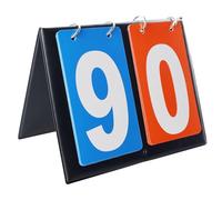 REBECASKYENS Tableau d'affichage de sport - Tableau d'affichage portable - Digit Flip Sport - Tableau de comptage pour basket-ball, football, badminton, baseball pour compétitions - 2 chiffres