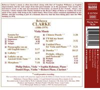 Rebecca Clarke: Viola Sonata; Dumka; Chinese Puzzle; Passacaglia on an Old