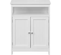 Rebecca Mobili Armoire 2 portes avec étagères en MDF, blanc