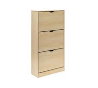 Rebecca Mobili Armoire à Chaussures Rangement Compacte en MDF Beige pour 12 Paires