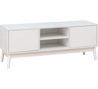 Rebecca Mobili Armoire TV Bacopa 48x120x39,5 Panneau de particules blanc Moderne