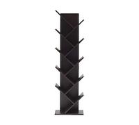 Rebecca Mobili Bibliotheque en Bois, Etagere Marron, wenge, 10 Niveaux, pour decorer Maison Bureau - Dimensions: 160 x 44,5 x 22cm (HxLxL) - Art. RE6028
