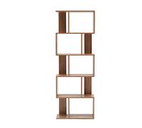 Rebecca Mobili Bibliothèque Etagère 5 Etagères Marron Chêne Moderne Bois Bureau Salon - 172,5 x 60 x 24,5 cm (H x L x P) - Art. RE6031
