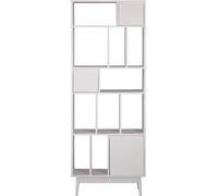 Rebecca Mobili Bibliothèque Mawar 187x70x29,5 Panneau de particules Bois Blanc Moderne