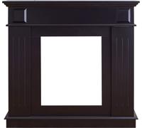 Rebecca Mobili Bordure de cheminée 100x109x26 cm en MDF, noir