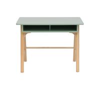 Rebecca Mobili Bureau Montessori, Table pour Chambre d'enfant, Vert d'eau Marron, MDF Pin, avec Compartiment de Rangement, Stable - Dimensions HxLxP : 70 x 90 x 50 cm - Art. RE7136
