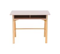 Rebecca Mobili Bureau pour Chambre d'enfant, Table de Jeu pour Enfants, Rose Marron, MDF Pin, avec Compartiment de Rangement, pour Lecture - Dimensions HxLxP : 70 x 90 x 50 cm - Art. RE7135