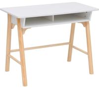 Rebecca Mobili Bureau pour enfants Meryta 70x90x50 MDF pin blanc marron