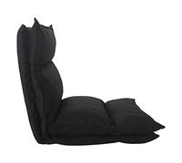 Rebecca Mobili Chaise de Méditation, Siege de Sol Noir, Métal Polyester, Relaxante Pliable, Salon Terrasse Maison - Dimensions: 70 x 56 x 70 cm (HxLxL) - Art. RE6200