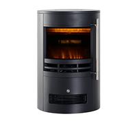 Rebecca Mobili Cheminée Électrique sur Pied, Cheminée LED, Moderne, Noir, Effet Flamme 3D, Système de Sécurité, 1000/2000 w - Dimensions : 64,5 × 41 × 41 cm (H x L x P) - Art. RE6673.