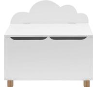 Rebecca Mobili Commode de rangement en MDF blanc et pin brun