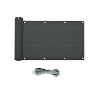 Rebecca Mobili Écran De Confidentialité, Revêtement De Balcon Gris Anthracite, Polyéthylène, Anti-UV, avec Oeillets Corde - Dimensions: 0,75 x 6 m (HxL) - Art. RE6584