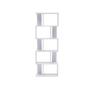 Rebecca Mobili Bibliothèque avec 5 compartiments en MDF, blanc