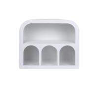 Rebecca Mobili Étagère Murale, Étagère à Fixation Murale, Blanc en MDF, Style Moderne - Dimensions HxLxP : 30,5 x 35,5 x 14 cm - Art. RE7268