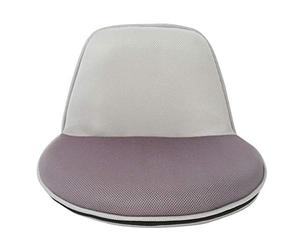 Rebecca Mobili Fauteuil Pliant, Chaise de Sol, Polyester Maillé, Yoga Lecture, Salle de Séjour - Dimensions : 44 × 52 × 50 cm (H x L x P) (Gris)