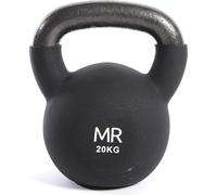 Rebecca Mobili Haltère à bille Kettlebell en fonte noire Exercices à domicile 20 kg