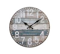 Rebecca Mobili Horloge Decorative, Horloge au Mur, Style Rustique, analogique, pour Salon Chambre - Dimensions: Ø 33,8 cm x L 4 cm - Art. RE6144