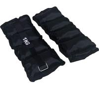 Rebecca Mobili Paire de manchettes de poids de pied Poids de bras Noir 2 x 1 kg