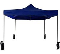Rebecca Mobili Tonnelle en Accordéon Pavillon Bleu avec 4 Sacs de Poids Polyester Métal avec Sac de Transport Foires Terrasse Fêtes - 3,1x3x3 m (H x L x P) - Art. RE6327